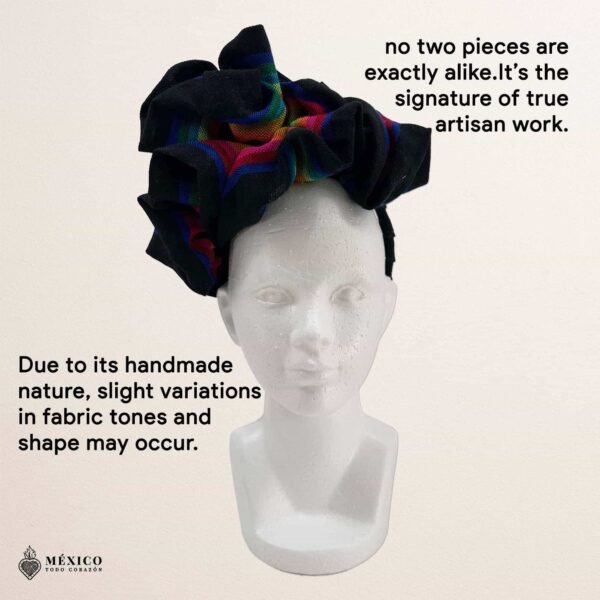 Traditional Mexican Cambaya Headband – Handmade Artisan Diadema