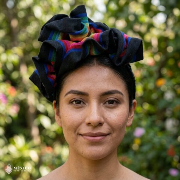 Traditional Mexican Cambaya Headband – Handmade Artisan Diadema