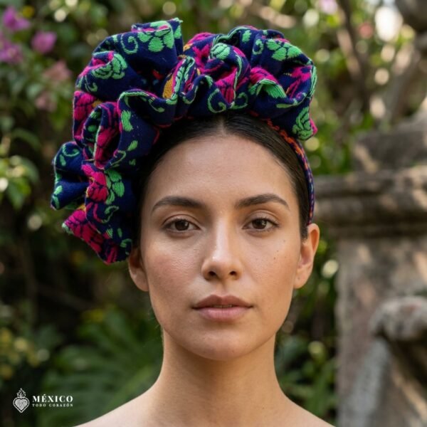 Traditional Mexican Cambaya Headband – Handmade Artisan Diadema