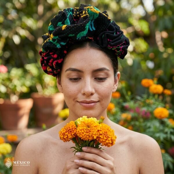 Traditional Mexican Cambaya Headband – Handmade Artisan Diadema