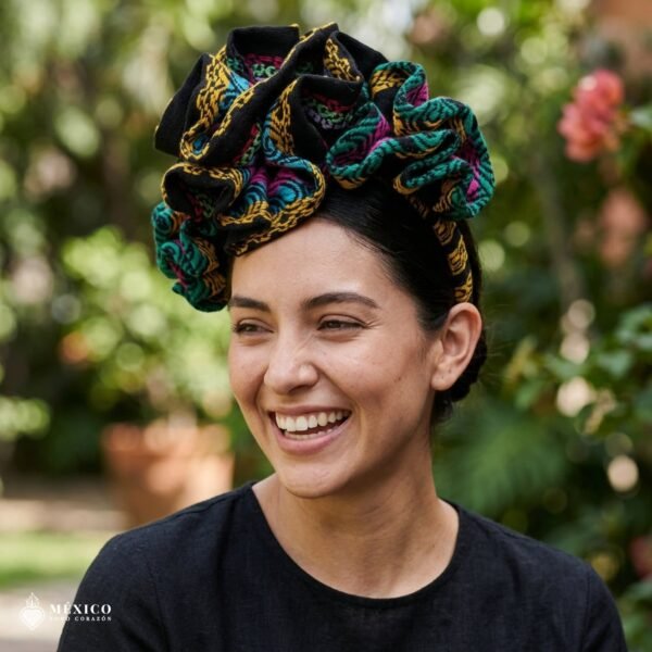 Traditional Mexican Cambaya Headband – Handmade Artisan Diadema
