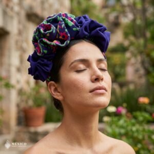 Traditional Mexican Cambaya Headband – Handmade Artisan Diadema
