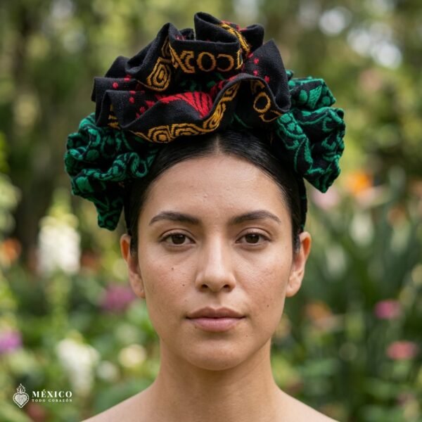 Traditional Mexican Cambaya Headband – Handmade Artisan Diadema