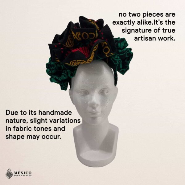 Traditional Mexican Cambaya Headband – Handmade Artisan Diadema