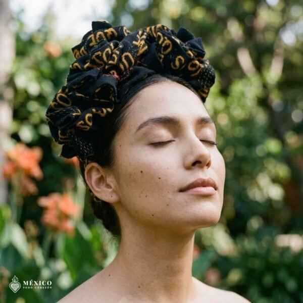 Traditional Mexican Cambaya Headband – Handmade Artisan Diadema