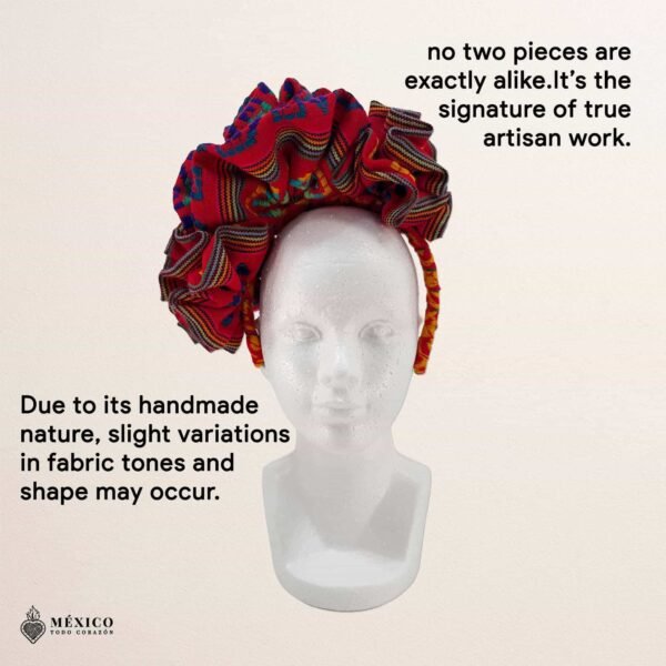 Traditional Mexican Cambaya Headband – Handmade Artisan Diadema
