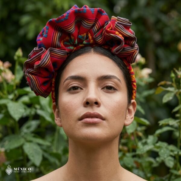 Traditional Mexican Cambaya Headband – Handmade Artisan Diadema