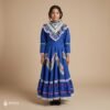 Blue Traditional Jalisco One-Piece Dress for Girls & Teens (Size 10)