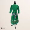 Green Traditional Jalisco One-Piece Dress for Girls & Teens (Size 10)