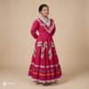Pink Traditional Jalisco One-Piece Dress for Girls & Teens (Size 10)