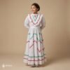 White Traditional Jalisco One-Piece Dress for Girls & Teens (Size 10)