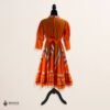 Orange Traditional Jalisco One-Piece Dress for Girls & Teens (Size 10)