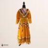 Yellow Traditional Jalisco One-Piece Dress for Girls & Teens (Size 10)