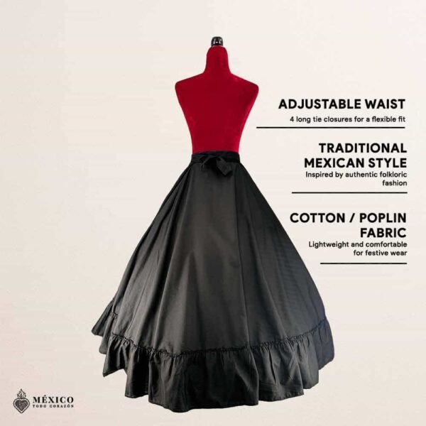 Mexican Black Single Skirt