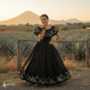 Traditional Mexican Embroidered Agave Dress – Handmade Special Edition.