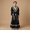 Black Traditional Jalisco One-Piece Dress for Girls & Teens (Size 14)