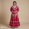Pink Traditional Jalisco One-Piece Dress for Girls & Teens (Size 12)
