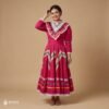 Pink Traditional Jalisco One-Piece Dress for Girls & Teens (Size 12)
