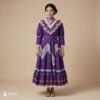 Purple Traditional Jalisco One-Piece Dress for Girls & Teens (Size 12)