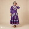 Purple Traditional Jalisco One-Piece Dress for Girls & Teens (Size 12)