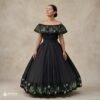 Traditional Mexican Embroidered Agave Dress – Handmade Special Edition.