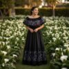Traditional Mexican Embroidered Alcatraz Dress – Handmade Special Edition.