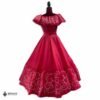 Pink Traditional Mexican Embroidered Alcatraz Dress – Handmade Special Edition.
