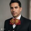 Mexican Embroidered Charro Moño – Traditional Satin Mariachi Bow Tie