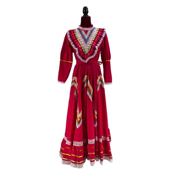 Fiusha Traditional Jalisco One-Piece Dress for Girls & Teens (Size 14)