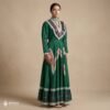 Green Traditional Jalisco One-Piece Dress for Girls & Teens (Size 14)